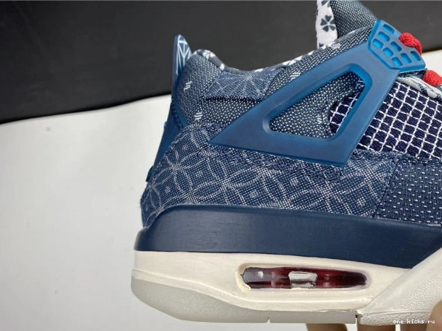 Chep Onekick Sashiko Jordan Retro 4 Air CW0898-400 SE 0805